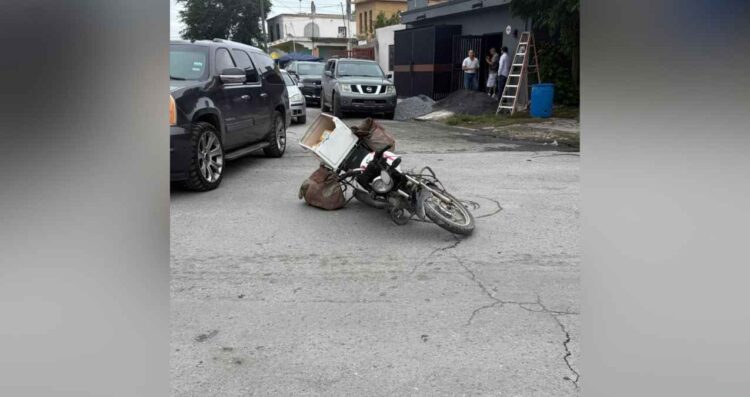 Motociclista embestido en Matamoros