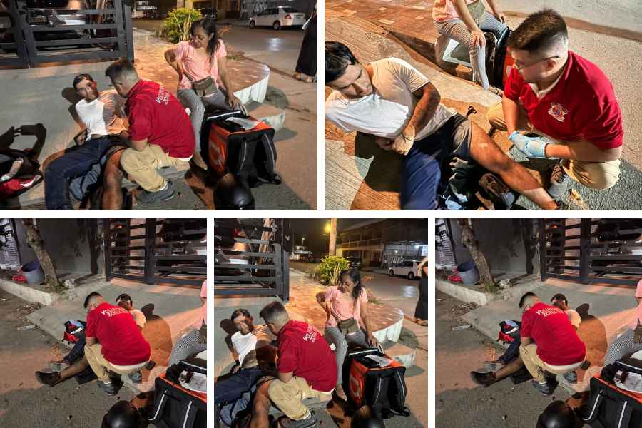 Motociclista lesionado en Madero (1)