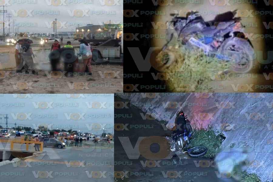 Muere motociclista tras caer a canal en Reynosa, Tamaulipas