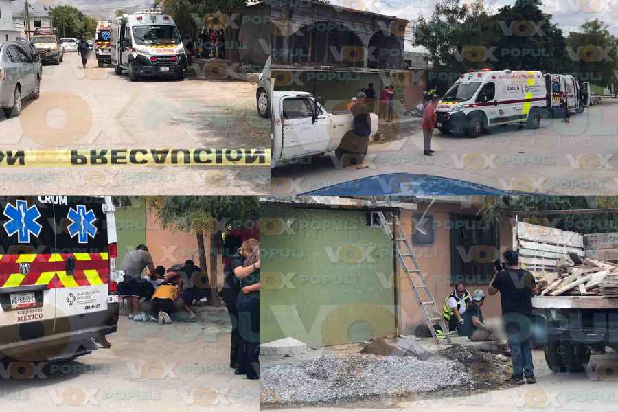 Muere trabajador tras descarga eléctrica y caída en vivienda de Ciudad Victoria, Tamaulipas
