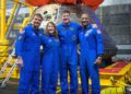 NASA comparte foto grupal de los astronautas de Artemis II tras su viaje a la Luna