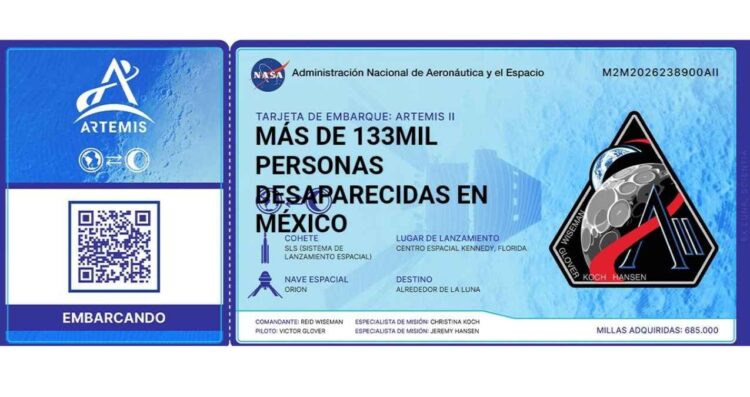 personas desaparecidas Artemis II