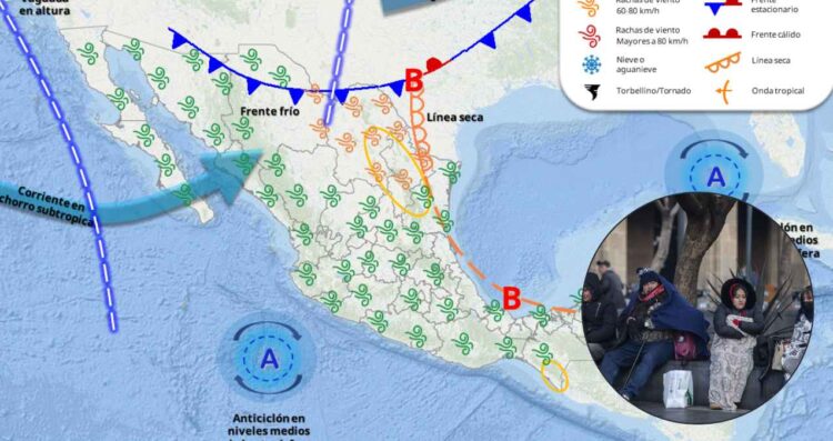 Nuevo frente frío ocasionará tormentas en Tamaulipas: ¿A partir de cuándo impactará el sistema frontal?