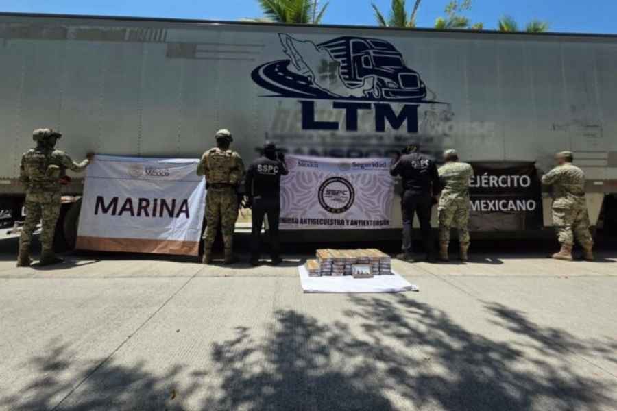 Operativo asegura 60 kilogramos de cocaína y deja cuatro detenidos en Colima