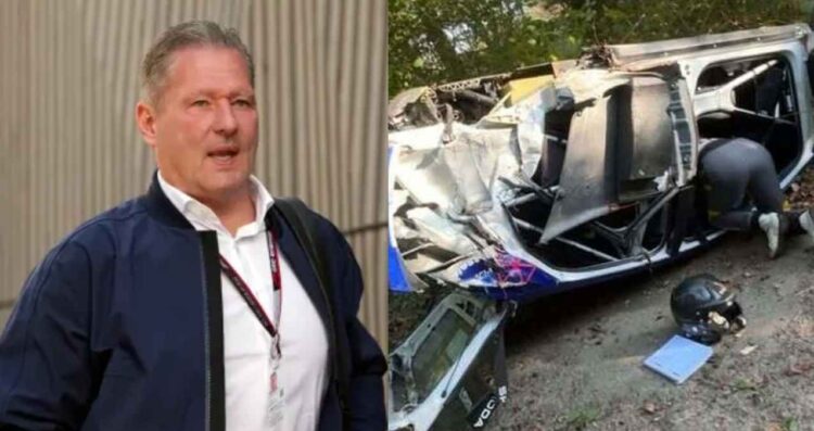 Padre de Max Verstappen sufre aparatoso accidente en el Rally de Wallonie