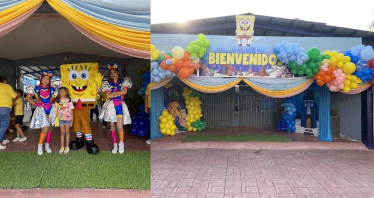 Primaria Ford 74 de Ciudad Victoria, Tamaulipas, celebra el Día del Niño con temática de Bob Esponja