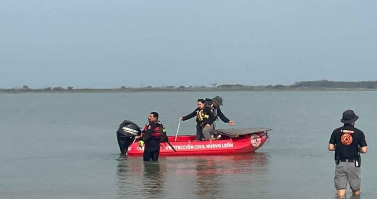 Reactivan búsqueda de veracruzano en la presa El Cuchillo en China, Nuevo León, tras presuntamente ahogarse