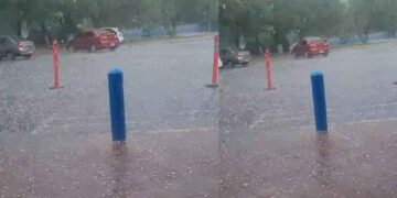 granizo sur de Monterrey