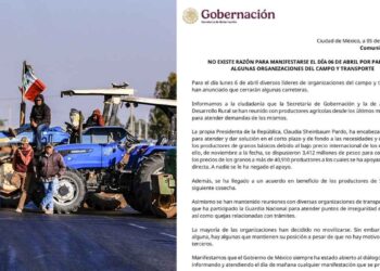 SEGOB paro nacional transportistas