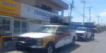 Sujeto irrumpe en farmacia en Matamoros