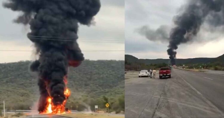 (VIDEO) Se registra explosión de pipa en Montemorelos, Nuevo León