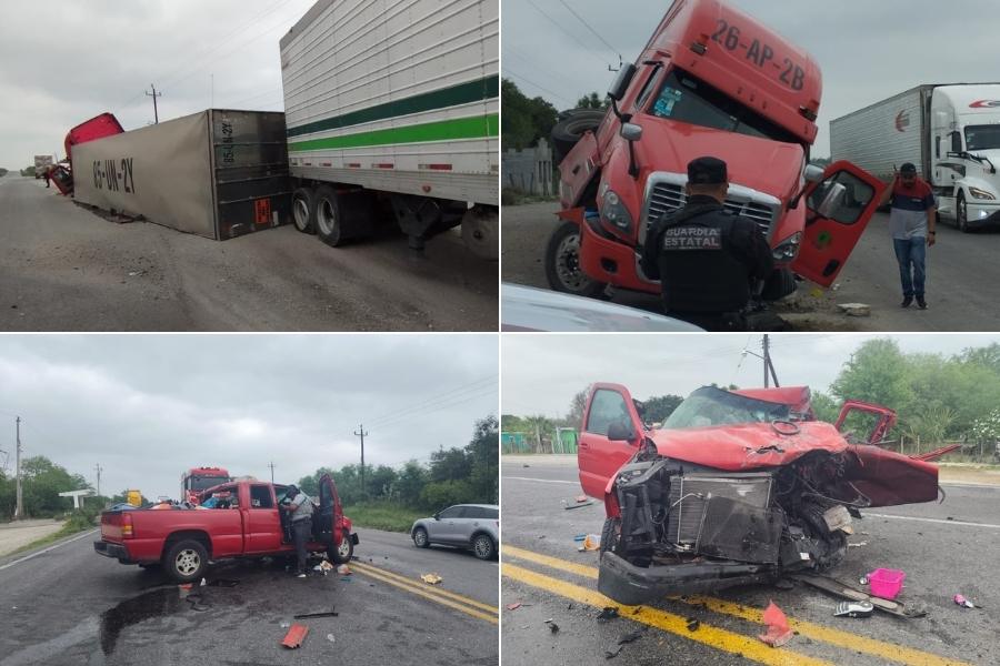 accidente Carretera Federal Victoria-Matamoros
