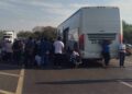 bloqueo en la Tampico a Tuxpan