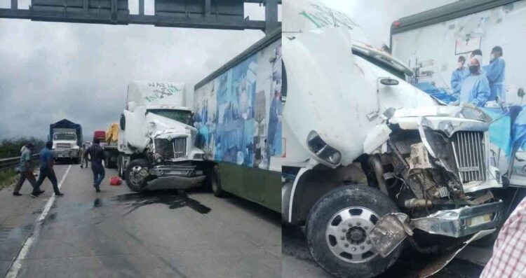 choque múltiple en la Córdoba a Veracruz