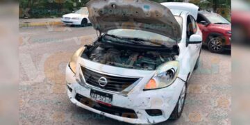 choque por alcance en bulevar de Victoria