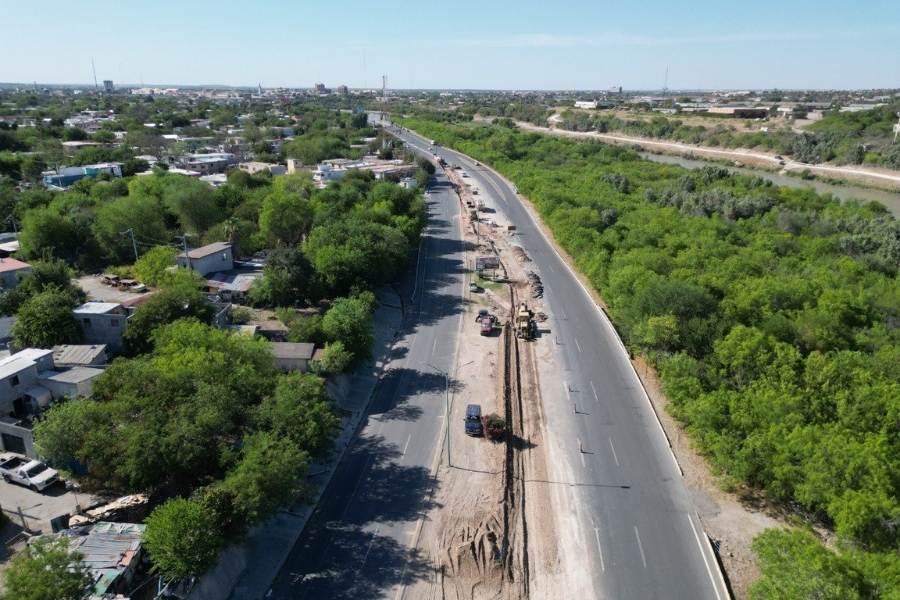 cierre en bulevar Colosio Nuevo Laredo