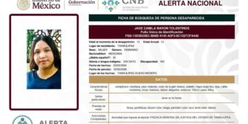 _desaparición de menor en Madero