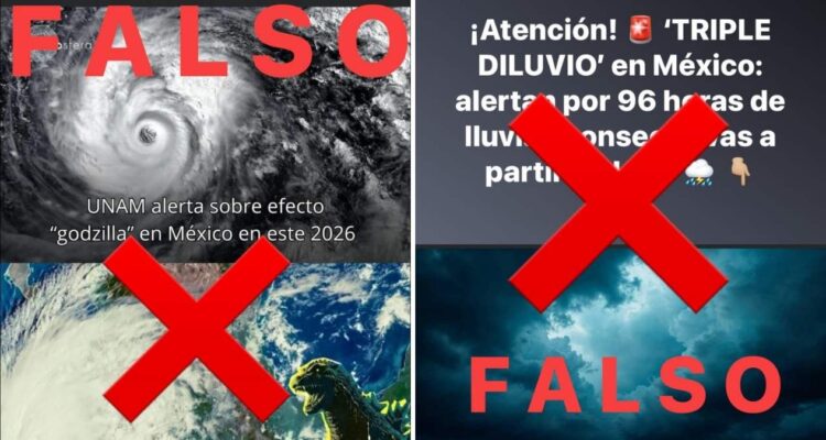 desmienten diluvio en México