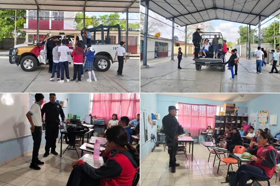 Guardia Estatal en secundaria Altamira