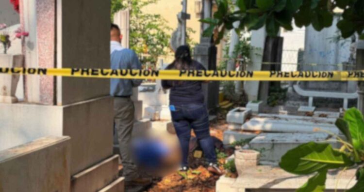 _hombre muerto en panteón El Mante