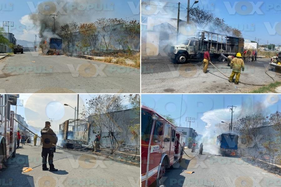 incendio de camión en Victoria