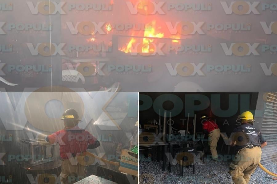 incendio hoy negocio Ciudad Victoria