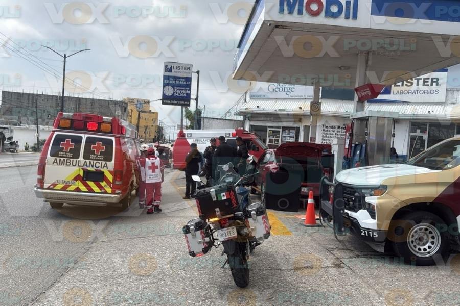 menor atrapado vehículo Tampico