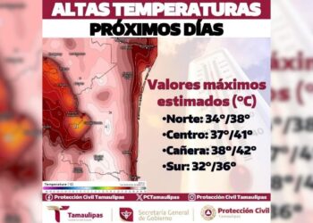 ola de calor en Tamaulipas 2026