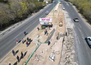 trabajos del Colector Ribereño en Nuevo Laredo