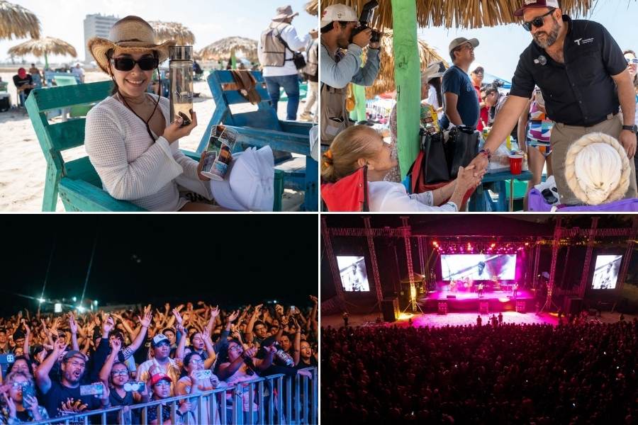 turistas en playas de Tamaulipas