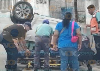 volcadura en La Borreguera en Tampico
