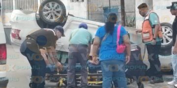 volcadura en La Borreguera en Tampico