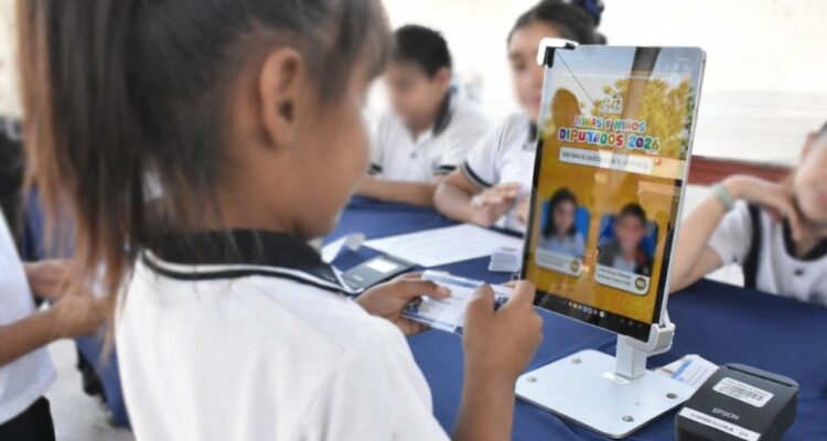 votación digital infantil en Victoria