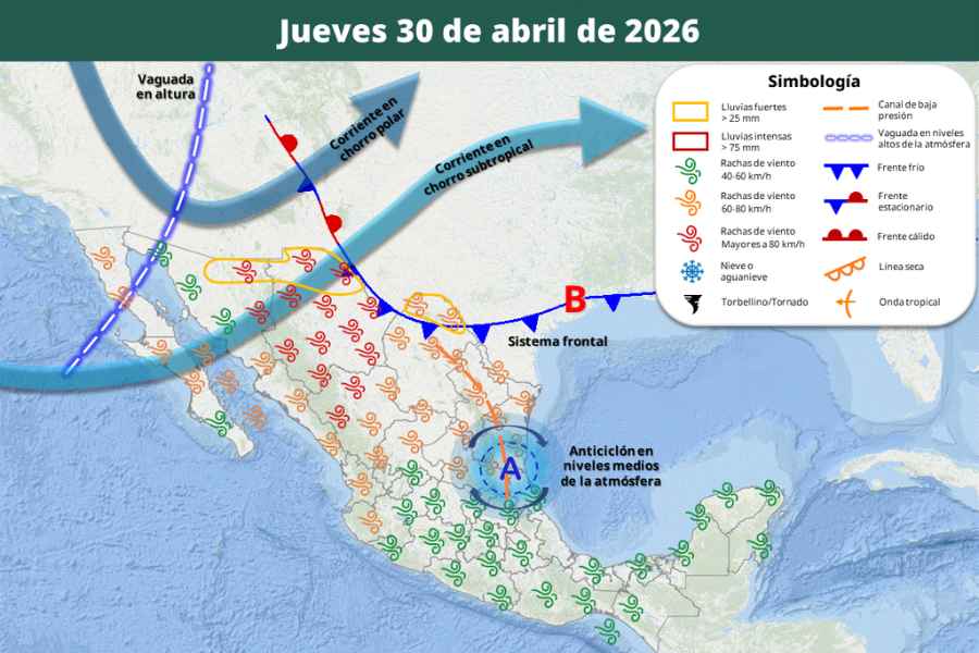 ¿A partir de cuándo comenzará a descender la temperatura debido al ingreso del frente frío 48 y en dónde?