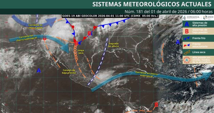 ¿Habrá chubascos o altas temperaturas hoy? Así estará el pronóstico del tiempo este 1 de abril