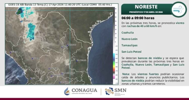¿Habrá precipitaciones intensas en Tamaulipas debido a la llegada de un nuevo frente frío?