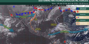 ¿Qué regiones tendrán lluvias con actividad eléctrica debido al ingreso del frente frío 43?