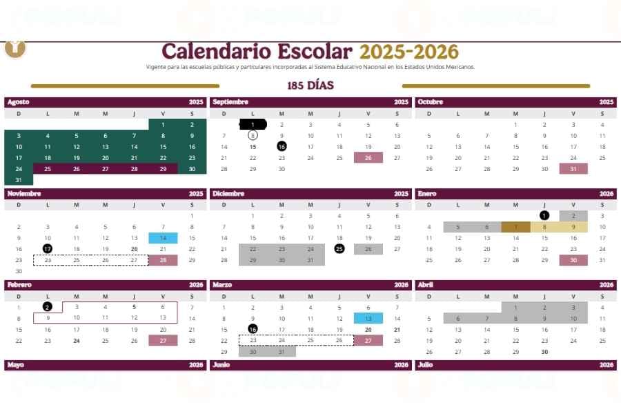 ¿Qué día inicia el próximo megapuente de mayo, según el calendario de la SEP?