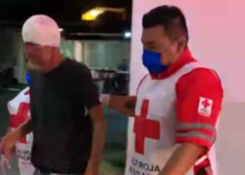 Abuelito alcoholizado cae El Mante