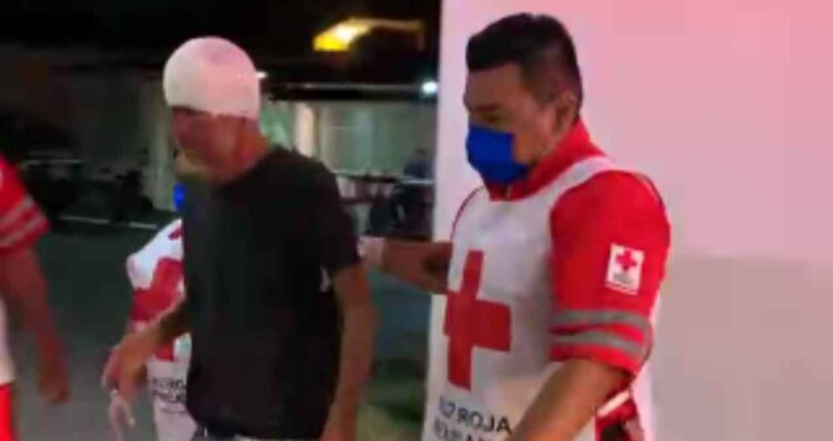 Abuelito alcoholizado cae El Mante