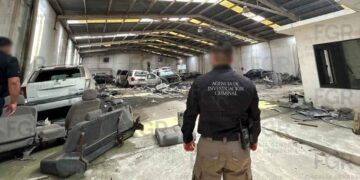 Aseguran 15 vehículos blindados y municiones tras cateo en Reynosa, Tamaulipas