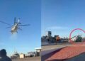 Así fue el aterrizaje de emergencia de un helicóptero de la Marina tras una falla mecánica en Mazatlán, Sinaloa