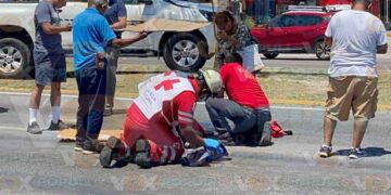 Atropellan a peatón frente a AutoZone en Tampico, Tamaulipas