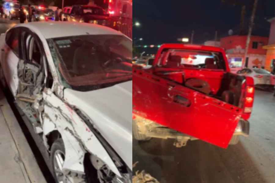 Automovilista en presunto estado de ebriedad causa accidente y deja 4 heridos en el Periférico en Matamoros, Tamaulipas