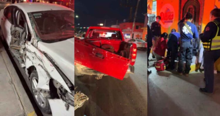Automovilista en presunto estado de ebriedad causa accidente y deja 4 heridos en el Periférico en Matamoros, Tamaulipas