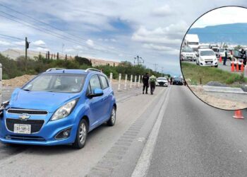 Automovilista muere al ser arrollado cuando intentaba cambiar el neumático a su vehículo en el Libramiento Noreste en García, NL