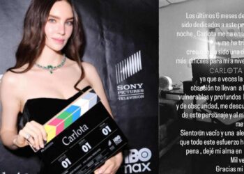 Belinda termina rodaje de Carlota tras seis meses en España