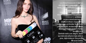 Belinda termina rodaje de Carlota tras seis meses en España