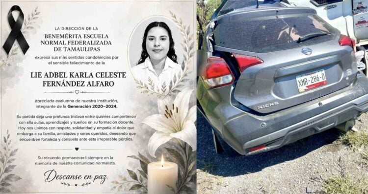 Benemérita Escuela Normal Federalizada de Tamaulipas lamenta fallecimiento de docente en accidente en San Fernando