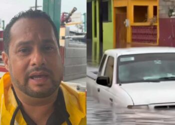 Bomberos rescatan a familias atrapadas por inundación en Matamoros, Tamaulipas